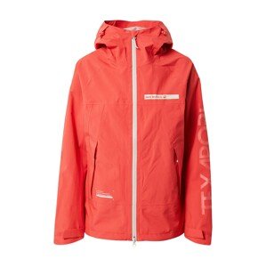 JACK WOLFSKIN Outdoorová bunda 'OFFSHORE'  červená / biela