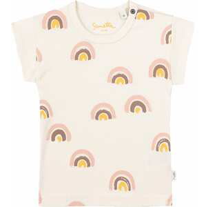Sanetta Pure T-Shirt  biela ako vlna / ružová / zlatá žltá / hnedá