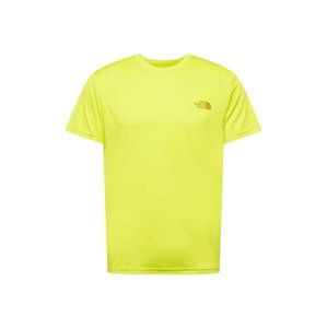 THE NORTH FACE Funkčné tričko 'REAXION'  žltá / biela / tmavožltá
