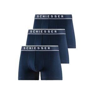 SCHIESSER Boxerky  tmavomodrá / biela