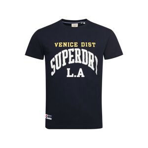 Superdry Tričko 'Varsity Arch'  námornícka modrá / biela / žltá