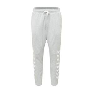Hummel Športové nohavice 'Ray 2.0'  biela / sivá melírovaná