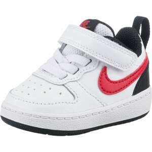 Nike Sportswear Tenisky 'Court Borough'  biela / čierna / červená