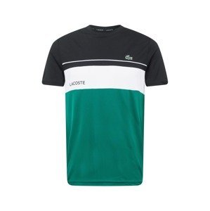 Lacoste Sport Funkčné tričko  biela / smaragdová / čierna / svetlozelená