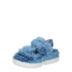 UGG Sandále 'FLUFF SUGAR'  modrá / biela