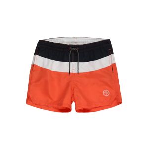 Jack & Jones Junior Plavecké šortky 'BALI'  biela / čierna / koralová