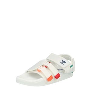 ADIDAS ORIGINALS Sandále 'ADILETTE 4.0'  biela / oranžová / červená / svetlozelená / tmavomodrá