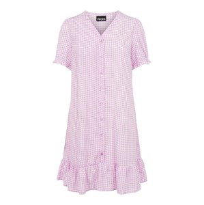 PIECES Košeľové šaty 'Sienna'  fialová / biela