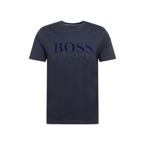 BOSS Casual Tričko  tmavomodrá / tmavomodrá / čadičová / čierna