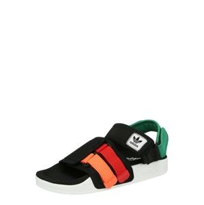 ADIDAS ORIGINALS Sandále 'ADILETTE 4.0'  čierna / oranžová / červená / zelená