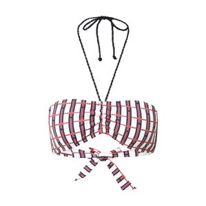 Tommy Hilfiger Underwear Bikinový top  biela / námornícka modrá / červená