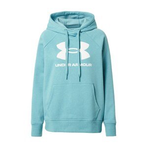 UNDER ARMOUR Športová mikina  biela / svetlomodrá