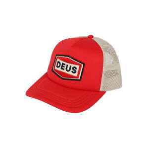 DEUS EX MACHINA Čiapka 'Speed Stix Trucker'  červená / krémová / čierna