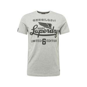 Superdry Tričko 'Military'  svetlosivá / tmavosivá