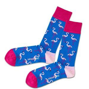 DillySocks Ponožky  modrá / fuksia / svetloružová