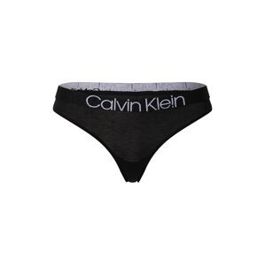 Calvin Klein Underwear Tangá  čierna / biela