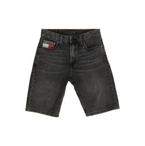 TOMMY HILFIGER Džínsy  čierny denim / biela / červená