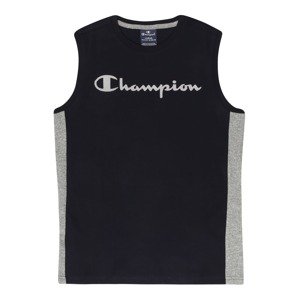 Champion Authentic Athletic Apparel Tričko  sivá melírovaná / tmavomodrá