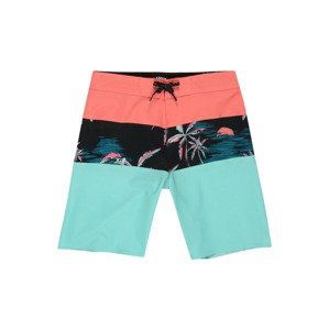 BILLABONG Badeshorts  tyrkysová / koralová / čierna