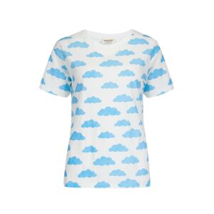 Sugarhill Brighton Shirt 'Maggie Head In The Clouds'  biela / svetlomodrá