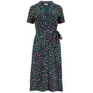 Sugarhill Brighton Košeľové šaty 'Kendra Painterly'  jedľová / rosé