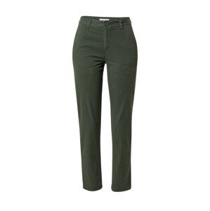 KnowledgeCotton Apparel Chino nohavice 'WILLOW'  tmavozelená