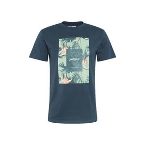 JACK & JONES Tričko  nebesky modrá / mätová / oranžová / biela