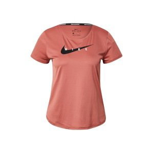 NIKE Funkčné tričko  rosé / čierna / biela
