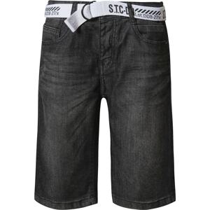 STACCATO Džínsy  čierny denim / biela