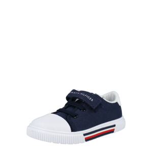 TOMMY HILFIGER Tenisky  tmavomodrá / biela