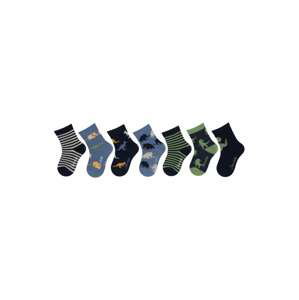 STERNTALER Ponožky 'Wildnis'  námornícka modrá / nebesky modrá / zelená / zmiešané farby