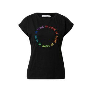 DEDICATED. T-Shirt 'Visby Love Circle'  čierna / zmiešané farby