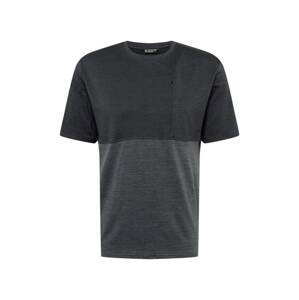 KILLTEC Funkčné tričko 'EJBY'  čierna melírovaná / sivá melírovaná