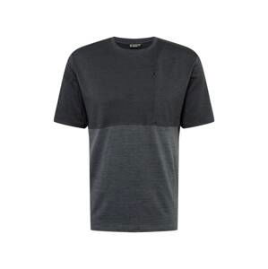 KILLTEC Funkčné tričko 'EJBY'  čierna melírovaná / sivá melírovaná