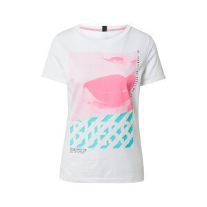 GUESS T-Shirt  biela / modrá / ružová