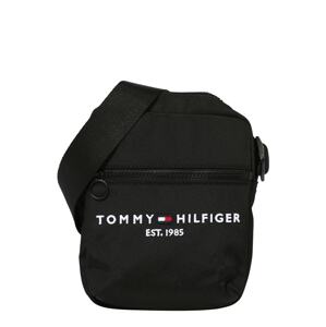 TOMMY HILFIGER Taška cez rameno  čierna / biela / červená