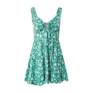 Cotton On Letné šaty 'SANDY'  zelená / biela