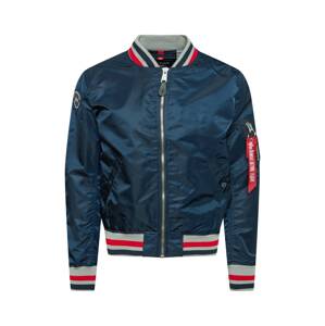 ALPHA INDUSTRIES Prechodná bunda  námornícka modrá / sivá / červená