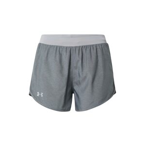 UNDER ARMOUR Športové nohavice 'Fly By 2.0'  sivá / biela