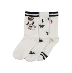 Polo Ralph Lauren Ponožky  biela / čierna