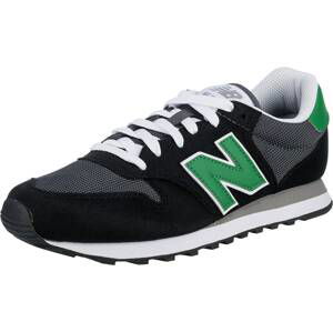 new balance Nízke tenisky '500'  čierna / biela / tmavosivá / trávovo zelená