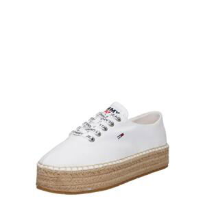 Tommy Jeans Espadrilky  biela / námornícka modrá / červená