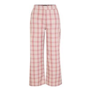 Missguided Petite Nohavice 'GINGHAM'  ružová / rosé / biela / svetlomodrá