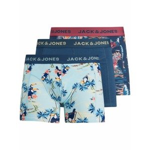 JACK & JONES Boxerky  zmiešané farby / svetlomodrá / námornícka modrá