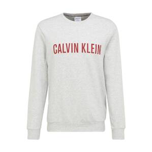 Calvin Klein Mikina  svetlosivá / červená