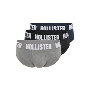 HOLLISTER Nohavičky  sivá melírovaná / čierna / námornícka modrá / biela