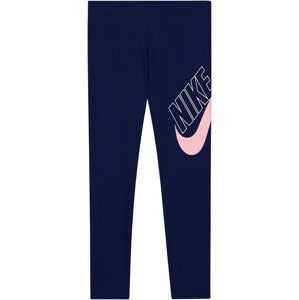 Nike Sportswear Legíny  tmavomodrá / ružová