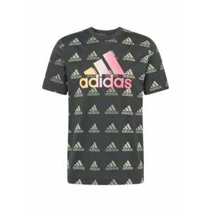 ADIDAS PERFORMANCE Funkčné tričko  čierna / pastelovo zelená / ružová / oranžová