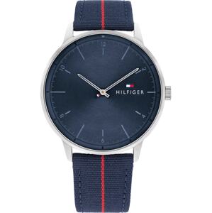 TOMMY HILFIGER Analógové hodinky  námornícka modrá / červená / strieborná