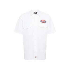 DICKIES Košeľa 'CLINTONDALE'  biela / kráľovská modrá / červená